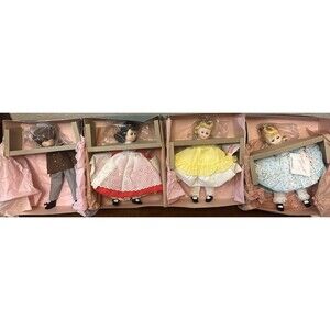 Lot of 4 Madame Alexander Dolls- NEW but NEED RESTRUNG w/ Boxes